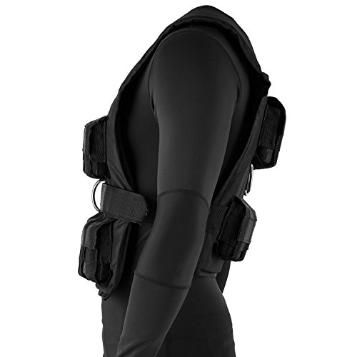 Capital Sports Monstervest - Chaleco lastrado Relleno de Metal, Correa Ajuste Nylon, Exterior Reforzado, Acolchado Suave Comodidad Entrenamiento, Transpirable, 30 kg