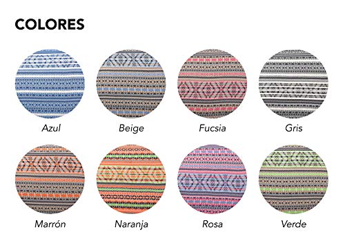 Cardenal Textil Azteca Foulard Multiusos, Fucsia, 180x290 cm