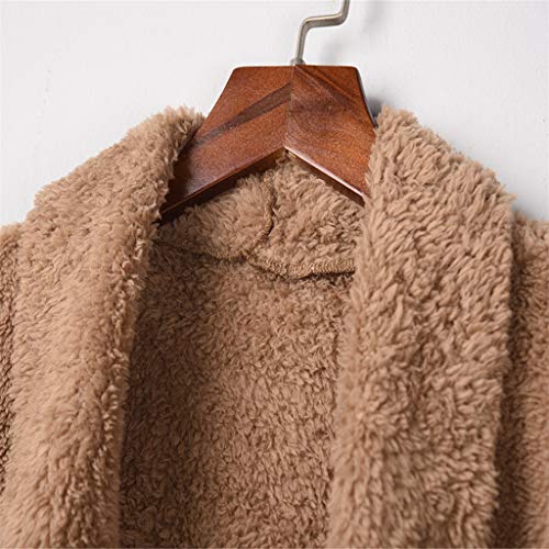 Cárdigan de Piel sintética sin Mangas para Mujer Kanpola Chaqueta de Chaleco Peludo Vintage Mullido Chaqueta Larga