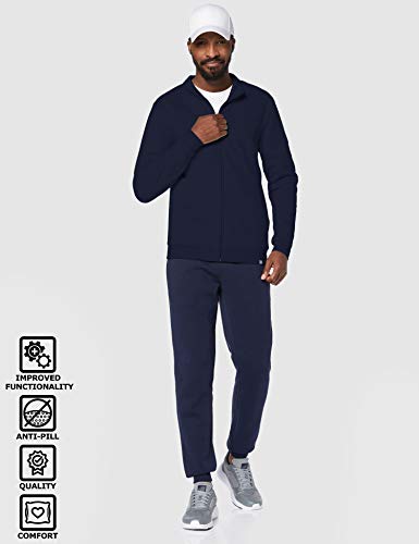 CARE OF by PUMA Chaqueta deportiva de manga larga con forro y cremallera para hombre, Azul (Blue), XS, Label: XS