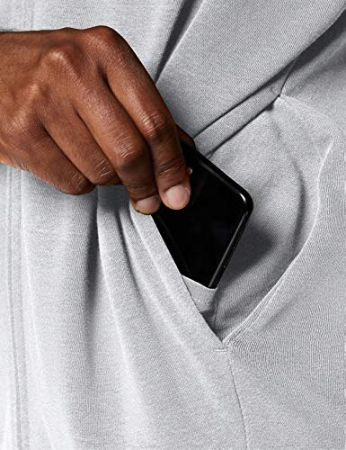 CARE OF by PUMA Sudadera con capucha de manga larga con capucha y cremallera para hombre, Gris (Grey), S, Label: S