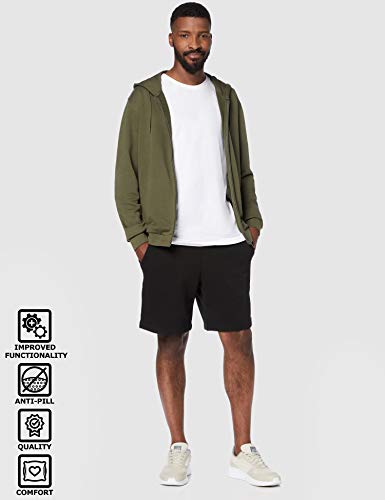 CARE OF by PUMA Sudadera con capucha de manga larga con capucha y cremallera para hombre, Verde (Green), S, Label: S