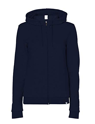 CARE OF by PUMA Sudadera con capucha, tejido de rizo y cremallera para mujer, Blue (Navy), 38, Label: S