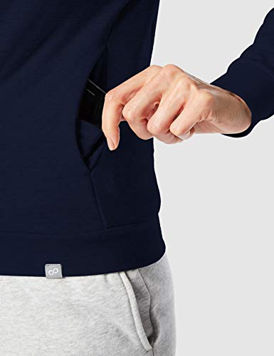 CARE OF by PUMA Sudadera con capucha, tejido de rizo y cremallera para mujer, Blue (Navy), 38, Label: S