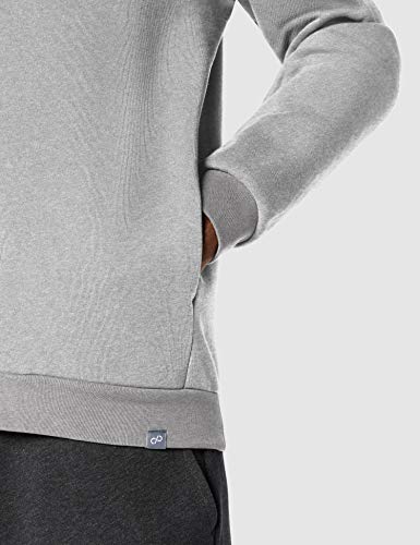 CARE OF by PUMA Sudadera de manga larga con capucha y forro para hombre, Gris (light grey), S, Label: S