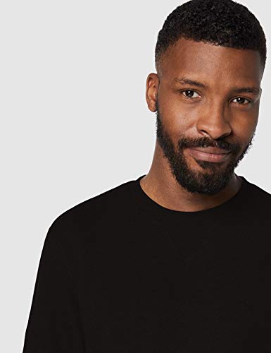 CARE OF by PUMA Sudadera de manga larga con forro y cuello redondo para hombre., Negro (Black), XS, Label: XS