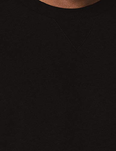 CARE OF by PUMA Sudadera de manga larga con forro y cuello redondo para hombre., Negro (Black), XS, Label: XS