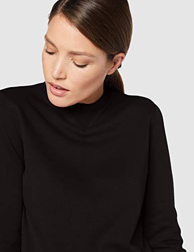 CARE OF by PUMA Sudadera de manga larga con forro y cuello redondo para mujer, Negro (Black), 38, Label: S