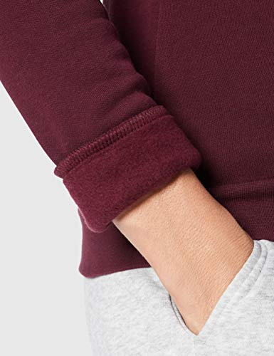 CARE OF by PUMA Sudadera de manga larga con forro y cuello redondo para mujer, Rojo (Red), 38, Label: S