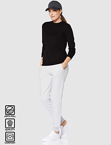 CARE OF by PUMA Sudadera de manga larga y tejido de rizo con cuello redondo para mujer, Negro (Black), 38, Label: S