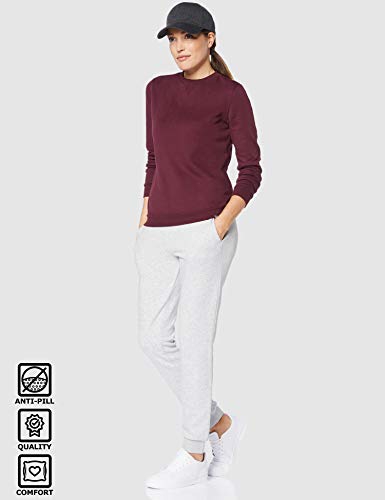 CARE OF by PUMA Sudadera de manga larga y tejido de rizo con cuello redondo para mujer, Rojo (Red), 40, Label: M