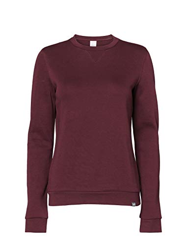 CARE OF by PUMA Sudadera de manga larga y tejido de rizo con cuello redondo para mujer, Rojo (Red), 40, Label: M