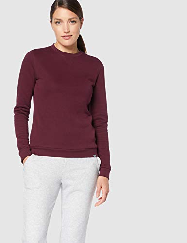 CARE OF by PUMA Sudadera de manga larga y tejido de rizo con cuello redondo para mujer, Rojo (Red), 40, Label: M