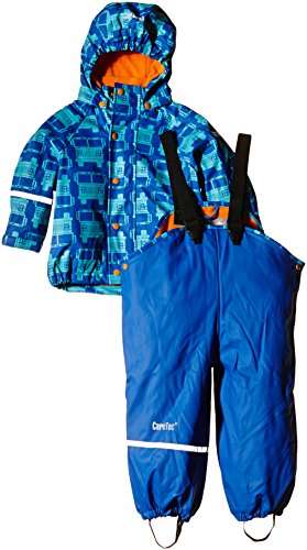 CareTec Chaqueta y Pantalón Impermeable Unisex Niños, azul (Sea Blue 706), 24 meses