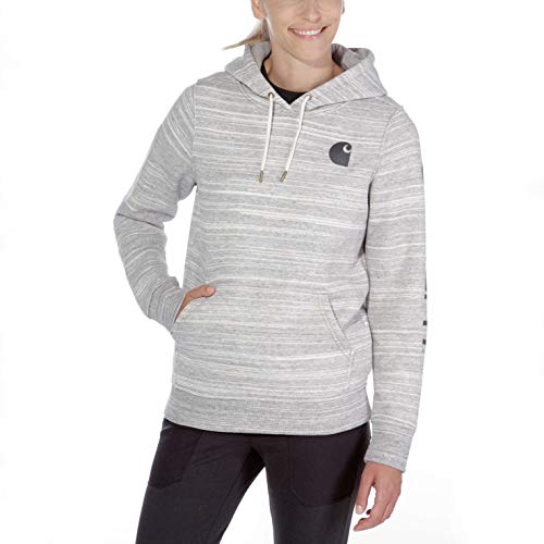 Carhartt Clarksburg Graphic Sleeve Pullover Sweatshirt Sudadera, Deep Shadow Space Dye, XL para Mujer