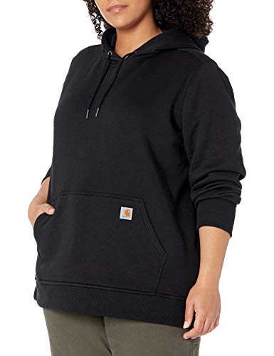 Carhartt Clarksburg Pullover Sweatshirt Sudadera con capucha, Black, Medium para Mujer