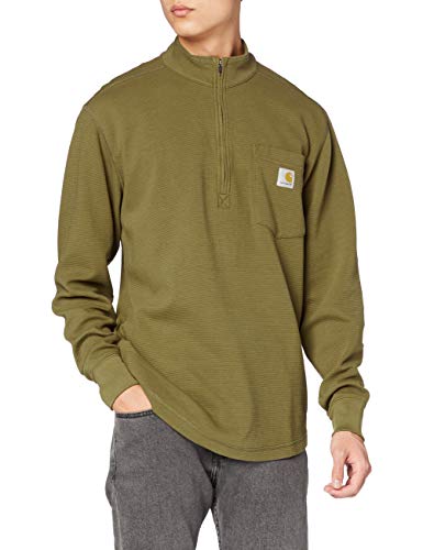 Carhartt Tilden Half Zip Sudadera, Military Olive, S Regular para Hombre