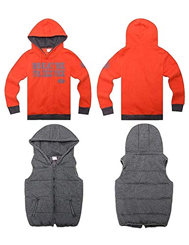 CARINACOCO Mujer 3pcs Chándal Encapuchada Casual Conjuntos Deportivos Otoño Invierno Sudadera con capucha Sweatshirt + Hoodie Chaqueta Chaleco + Pantalones Gris XXL