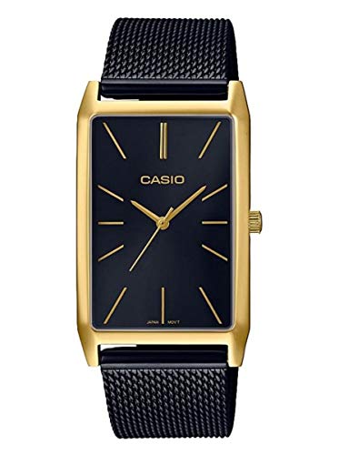 Casio Reloj Analógico para Mujer de Cuarzo con Correa en Acero Inoxidable LTP-E156MGB-1AEF
