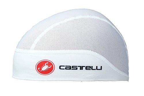 castelli Gorro de Ciclismo para el Verano, Summer Skullcap, Blanco, única