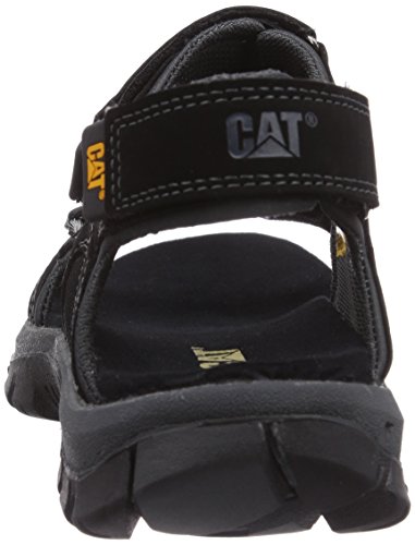 Cat Footwear Giles, Sandalias de Punta Descubierta Hombre, Negro (Mens Black Mens Black), 44 EU