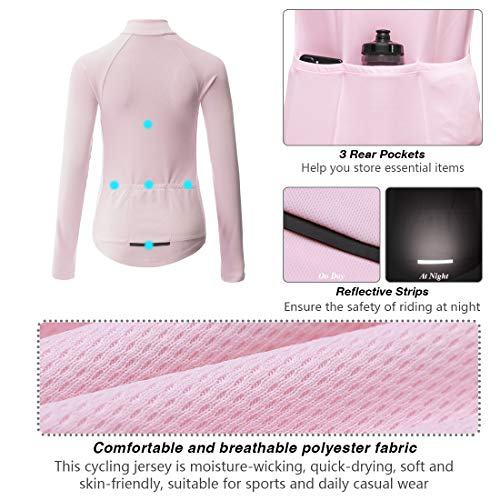 CATENA Maillot de Ciclismo Mujer Camiseta Manga Larga Jersey Ropa para Bicicleta Verano MTB Camisa