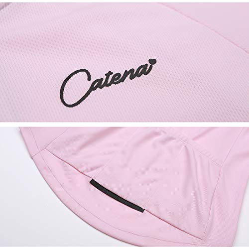 CATENA Maillot de Ciclismo Mujer Camiseta Manga Larga Jersey Ropa para Bicicleta Verano MTB Camisa