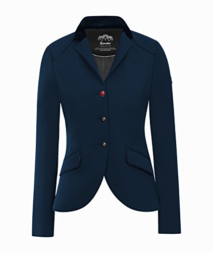 Cavallo Glory - Chaqueta sastre para competición de corte deportivo/corto de Softshell para mujer - 38, azul profundo