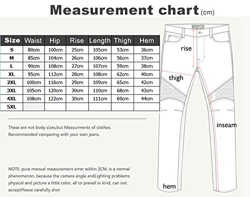 CBBI-WCCI Hombre Motocicleta Pantalones Moto Jeans con Protección Motorcycle Biker Pants (Azul, 33W / 32L)