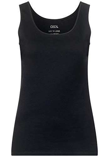 Cecil 311049 Linda Camiseta sin Mangas, Negro (Black 10001), Small para Mujer