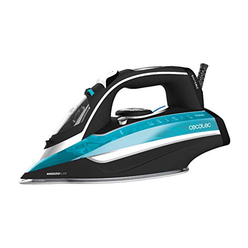 Cecotec Plancha Ropa Vapor 3D ForceAnodized 550. 3100 W. Golpe de Vapor 200 gr/min. Suela Anodizada. Vapor Continuo 55 gr/min. Depósito de 400 ml. Antical. Auto Apagado. Modo Eco. Auto Limpieza.
