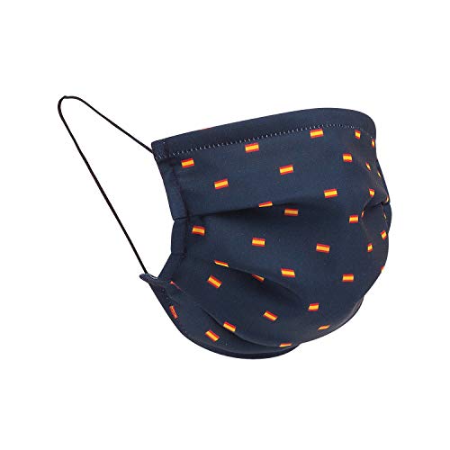 Cencibel Smart Casual Mascarilla Bandera de España Marino (Adulto)