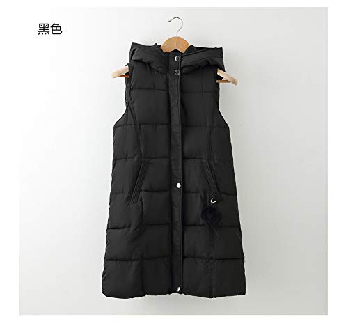 Chaleco Acolchado Mujer Elegante Largos Otoño Invierno Pluma Camisolas Encapuchado Termica Espesor Sin Mangas Informales Fashion Especial Estilo Colores Sólidos Chaleco Chaquetas Abrigos