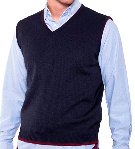 Chaleco Caballero de Pico sin Mangas (XL, Marino)