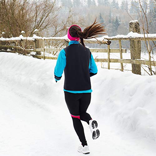 Chaleco Calefactable Lavable, Chaleco Calefactor de Invierno con Línea de Alimentación USB para Hombre y Mujer, Chaleco Térmico Eléctrico para Caza Cámping Excursionismo Esquí, Negro(L)