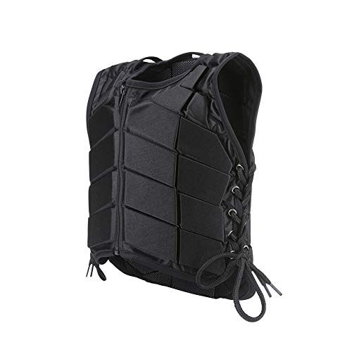 Chaleco Ecuestre - Equitación Protectora, Chaleco de Guarda de Espalda del Cuerpo, Chaleco de Seguridad de Entrenamiento, Chaleco con Cremallera con Cremallera a Caballo Vestfor Boys Niños Niños
