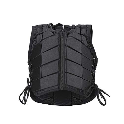 Chaleco Ecuestre - Equitación Protectora, Chaleco de Guarda de Espalda del Cuerpo, Chaleco de Seguridad de Entrenamiento, Chaleco con Cremallera con Cremallera a Caballo Vestfor Boys Niños Niños