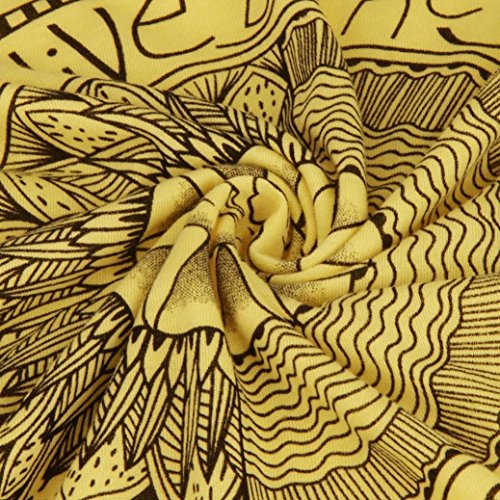 Chaleco Mujer Sexy, Covermason Chaleco sin Mangas con Estampado de Sol Sexy Camiseta Blusa(42,Amarillo)