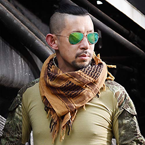 Chalier Bufanda Militar Tactica Desierto Invierno y Verano 100% Algodón para Hombre y Mujer