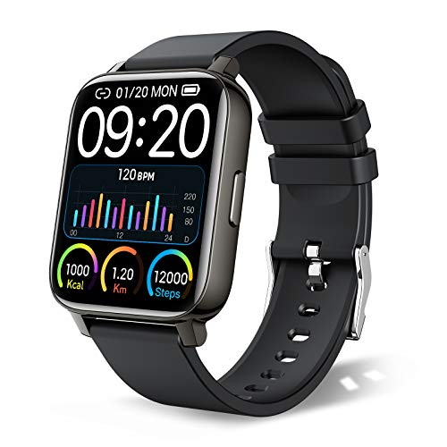 chalvh Smartwatch, 1.69" Táctil Completa Relojes Inteligentes Mujer Hombre, Podómetro Deportivo Smart Watch, Pulsómetros, Monitor de Sueño, Control de Musica, IP67 Impermeable reloj Para Android y iOS