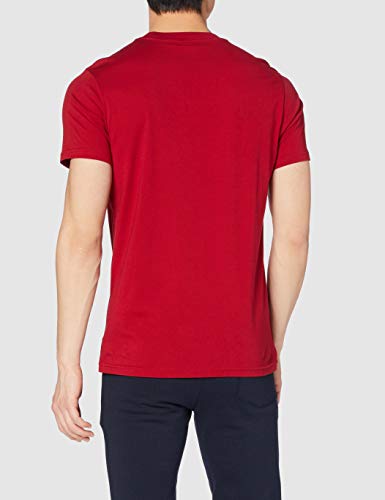 Champion Hombre - Camiseta Classic Logo - Rojo, S