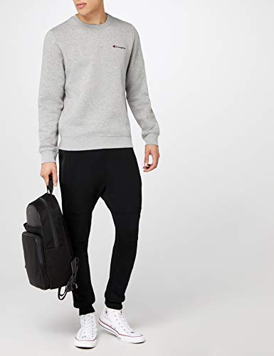 Champion Hombre - Sudadera Classic Small Logo - Gris, M