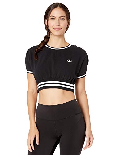 Champion LIFE Women's Vintage Dye Fleece Cropped Crew