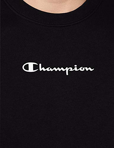 Champion Men's Seasonal Tape Sweatshirt Sudadera, Black (Kk001), S para Hombre