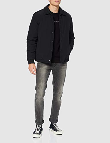 Champion Men's Seasonal Tape Sweatshirt Sudadera, Black (Kk001), S para Hombre