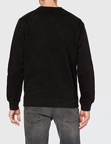Champion Men's Seasonal Tape Sweatshirt Sudadera, Black (Kk001), S para Hombre