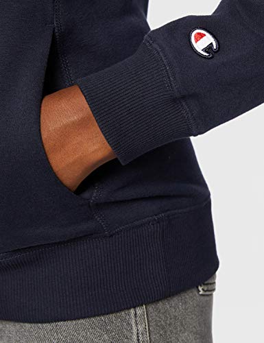 Champion Mujer - Sudadera Classic Logo - Azul, XL