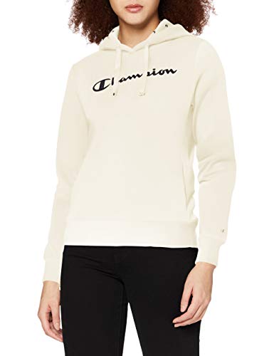 Champion Mujer - Sudadera con Capucha Classic C-Logo Allover - Ecru, S