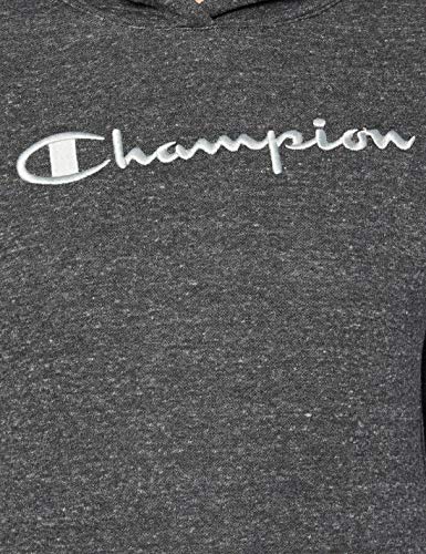 Champion Mujer - Sudadera con Capucha Classic C-Logo Allover - Gris, L