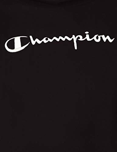 Champion Mujer - Sudadera con Capucha Classic C-Logo Allover - Negro, XL